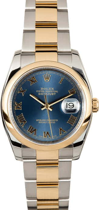 Rolex Datejust 116203 Blue Roman