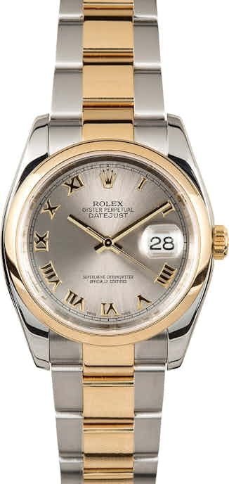 Used Rolex Datejust 116203 Slate Roman Dial