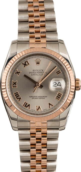Pre Owned Rolex Datejust 116231 Steel Roman Dial