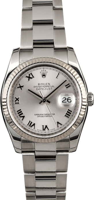 Rolex Datejust 116234 Rhodium Dial Steel Oyster