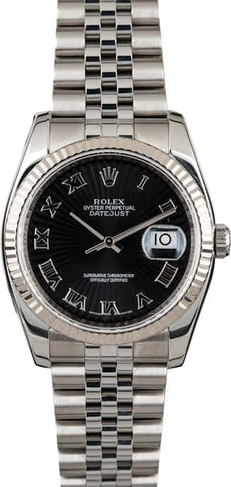 Rolex Datejust 116234 Black Sunbeam Dial
