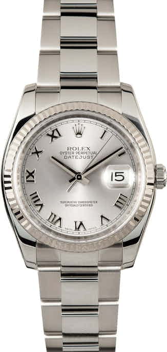 Rolex Datejust 116234 Silver Roman Dial