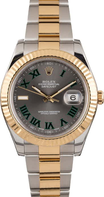 PreOwned Rolex Datejust II Ref 116333 Slate Roman Dial