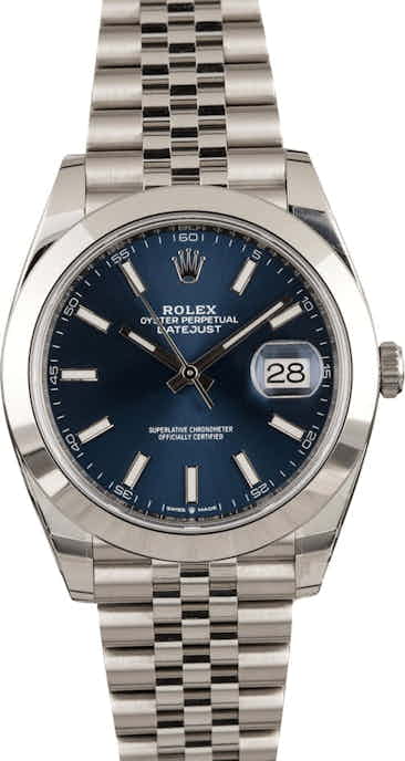 Unworn Rolex Datejust 126300 Blue Dial Jubilee Bracelet