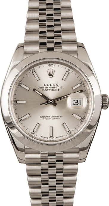 Rolex Datejust 126300 Stainless Steel Jubilee Bracelet