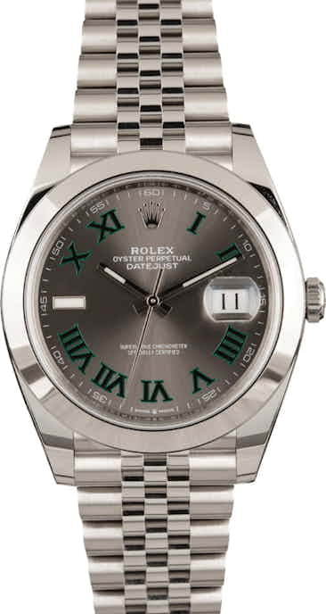 Pre Owned Rolex Datejust 126300 Rhodium Dial