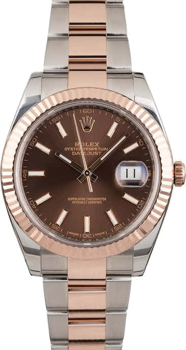 Rolex Datejust 126331 Two Tone Everose Slate Dial
