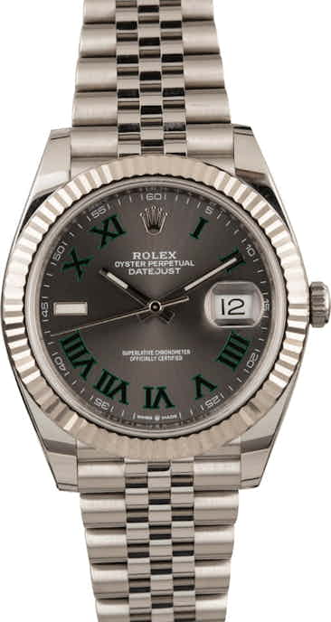 Pre Owned Rolex Datejust II Ref 126334 Slate Roman Dial