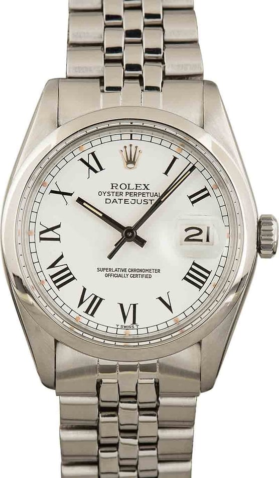 Buy Used Rolex Datejust 16000 Bob s Watches Sku 162766