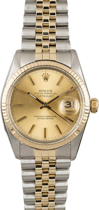Men's Rolex Datejust 16013 Steel & Gold Watch
