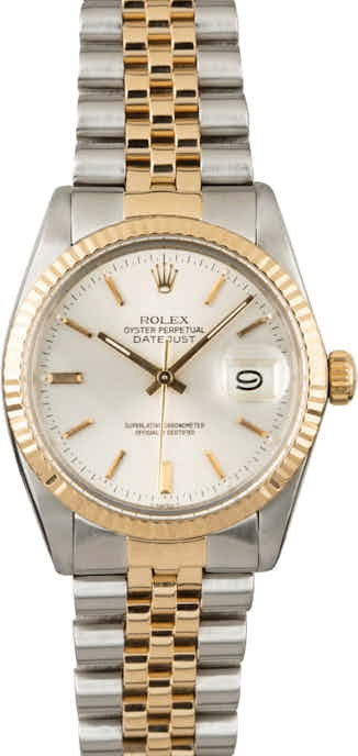 PreOwned Rolex Two Tone Datejust 16013