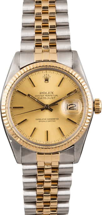 Used Rolex Datejust 16013 Two Tone Jubilee
