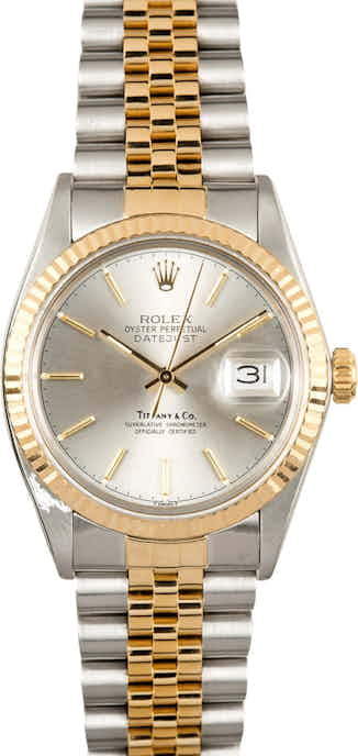 Rolex Datejust 16013 Two Tone Silver Dial