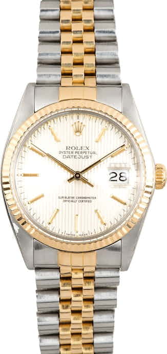 Rolex Datejust 16013 Silver Tapestry