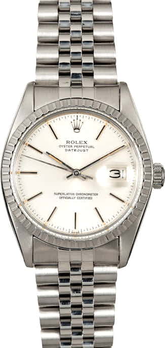Rolex Datejust 16030 Silver Dial Steel Jubilee