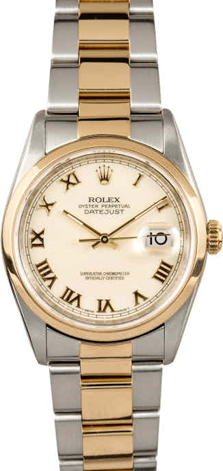 Rolex Datejust 16203 Ivory Dial