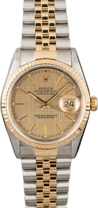Rolex Datejust 16233 Houndstooth Dial