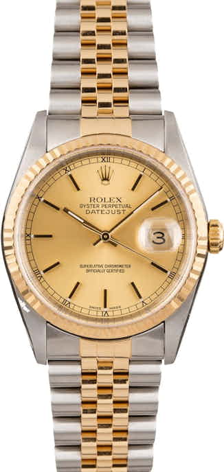Used Rolex Two-Tone 36MM Datejust 16233
