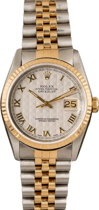 Pre-Owned Rolex Datejust 16233 Pyramid Dial T