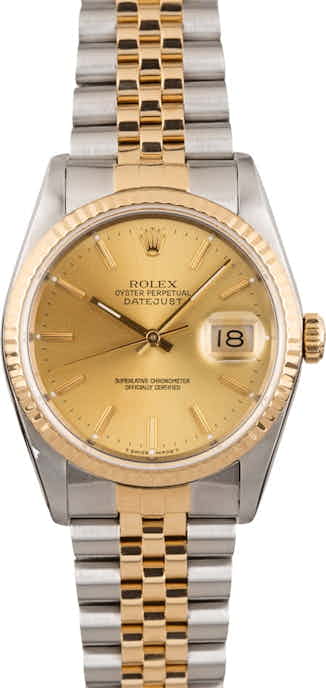 Pre Owned Rolex Datejust 16233 Jubilee Band