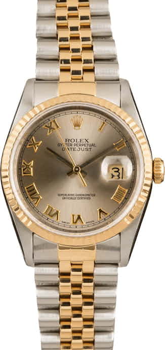 Pre-Owned Rolex Datejust 16233 Steel Roman Dial