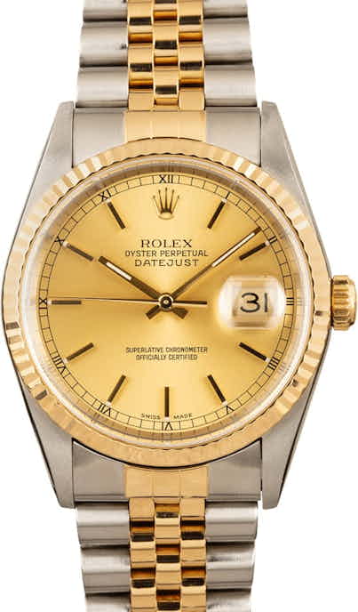 Used Rolex Two Tone Datejust 16233