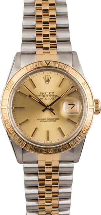 Used Rolex Thunderbird DateJust 16253 Stainless Steel and Gold