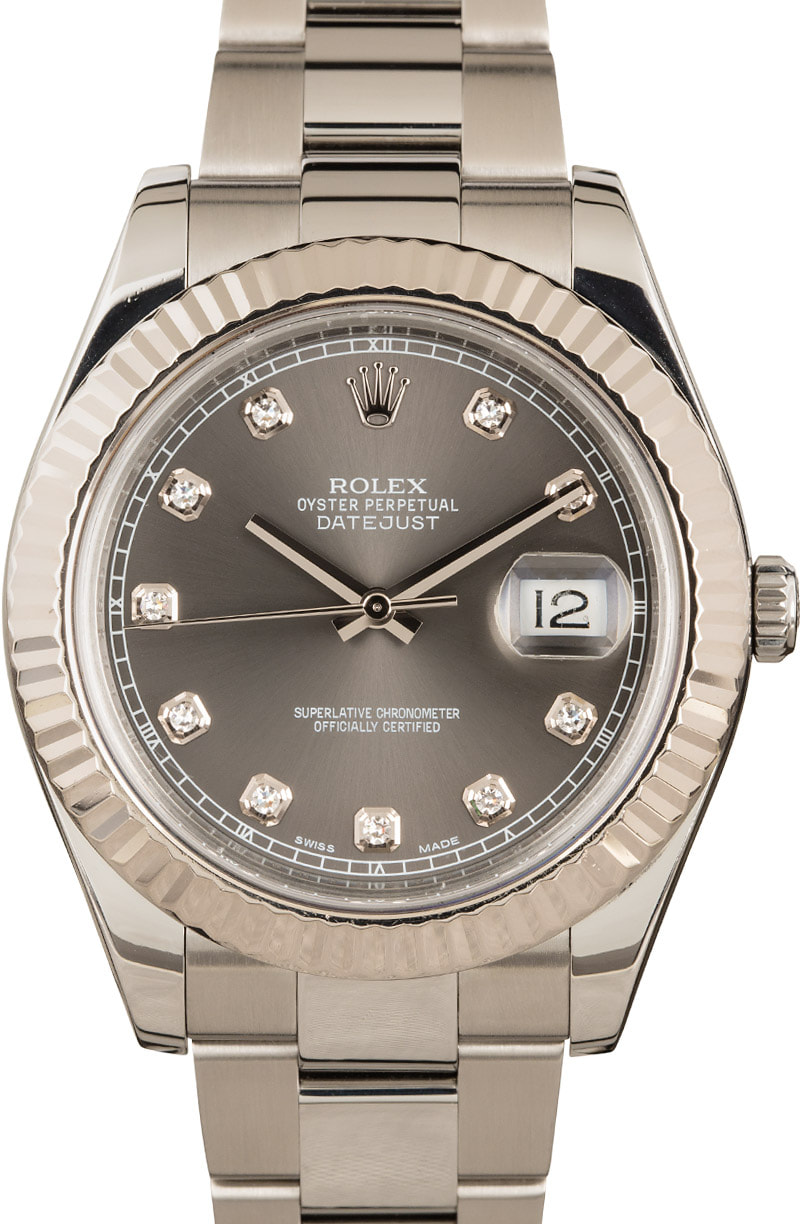 Buy Used Rolex Datejust II 116334 Bob s Watches Sku 163089