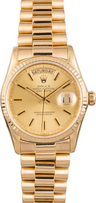 PreOwned Rolex Day-Date 18K President 18038