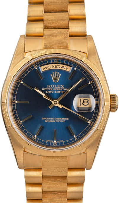 Rolex Day-Date President 18248 Blue Dial