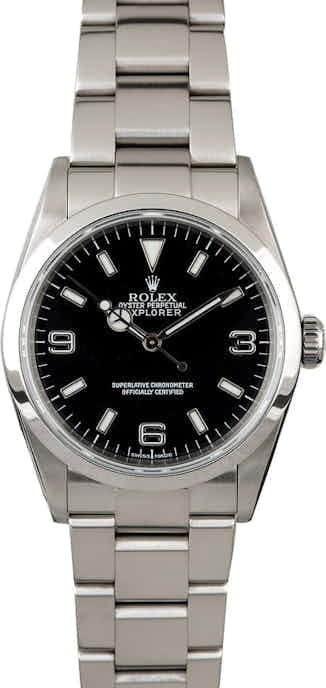 Men's Rolex Explorer 114270 Black Dial