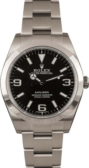 Unworn Rolex Explorer 214270 Black Dial t
