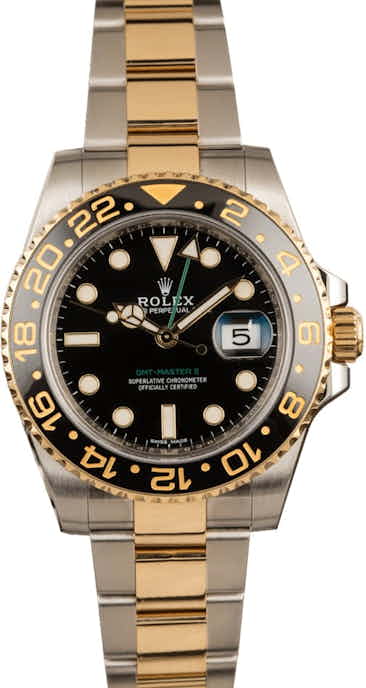 128477-1 Used Rolex Two Tone GMT-Master II Ref 116713