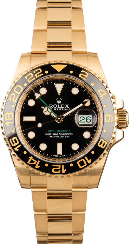 Rolex GMT Master II 116718 Yellow Gold