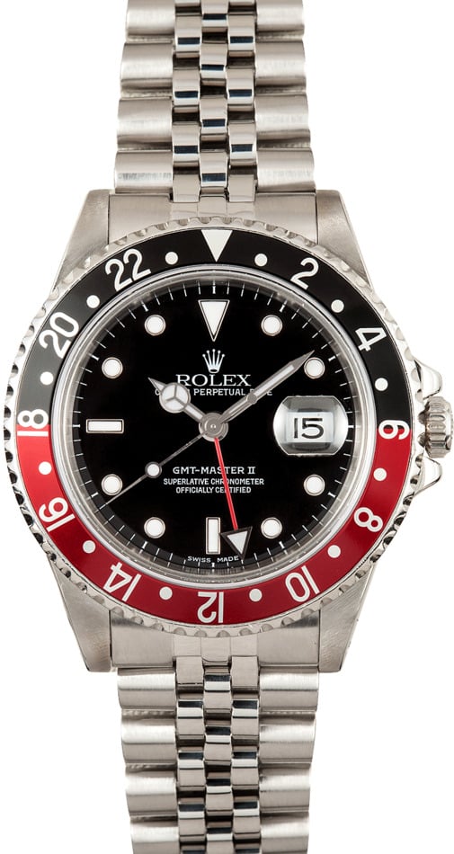 Men s Rolex GMT Master II 16710 Coke Bezel Master Black Dial