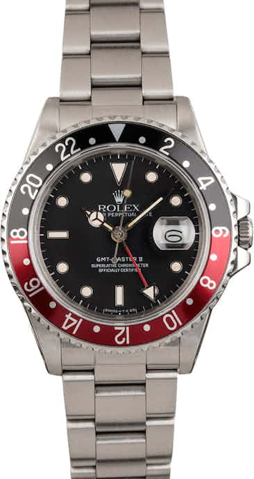 PreOwned Rolex GMT-Master II Fat Lady Coke 16760