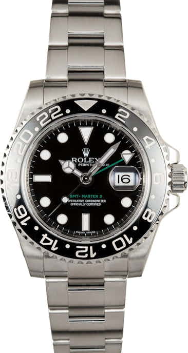 Rolex GMT Master II Black 116710 Green GMT Hand