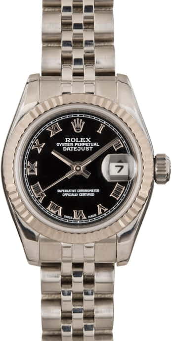 Rolex Datejust 179174 Black Roman Dial