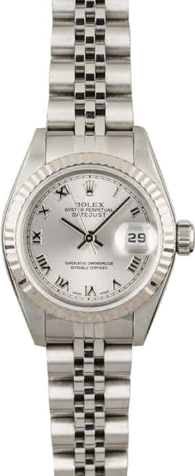 Rolex Datejust 79174 Rhodium Roman Dial