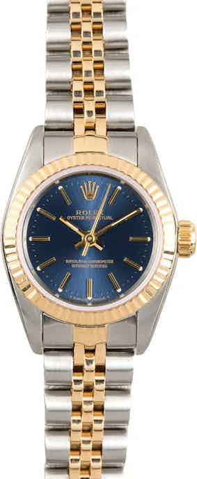 Rolex Lady Oyster Perpetual 67193 Blue