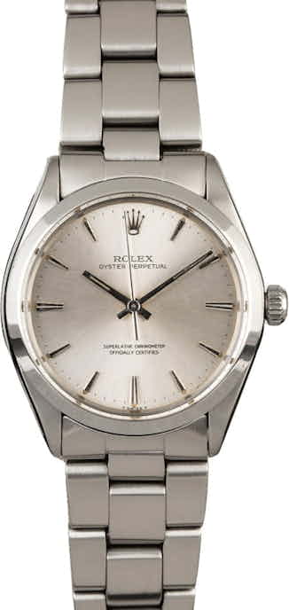 Rolex Vintage Oyster Perpetual 1002 Silver