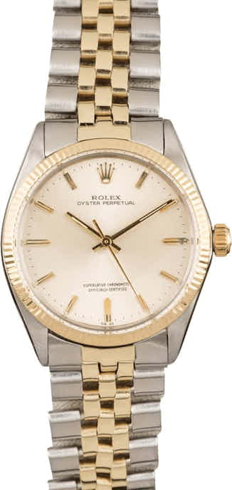 Vintage Rolex Oyster Perpetual 1005 Two Tone