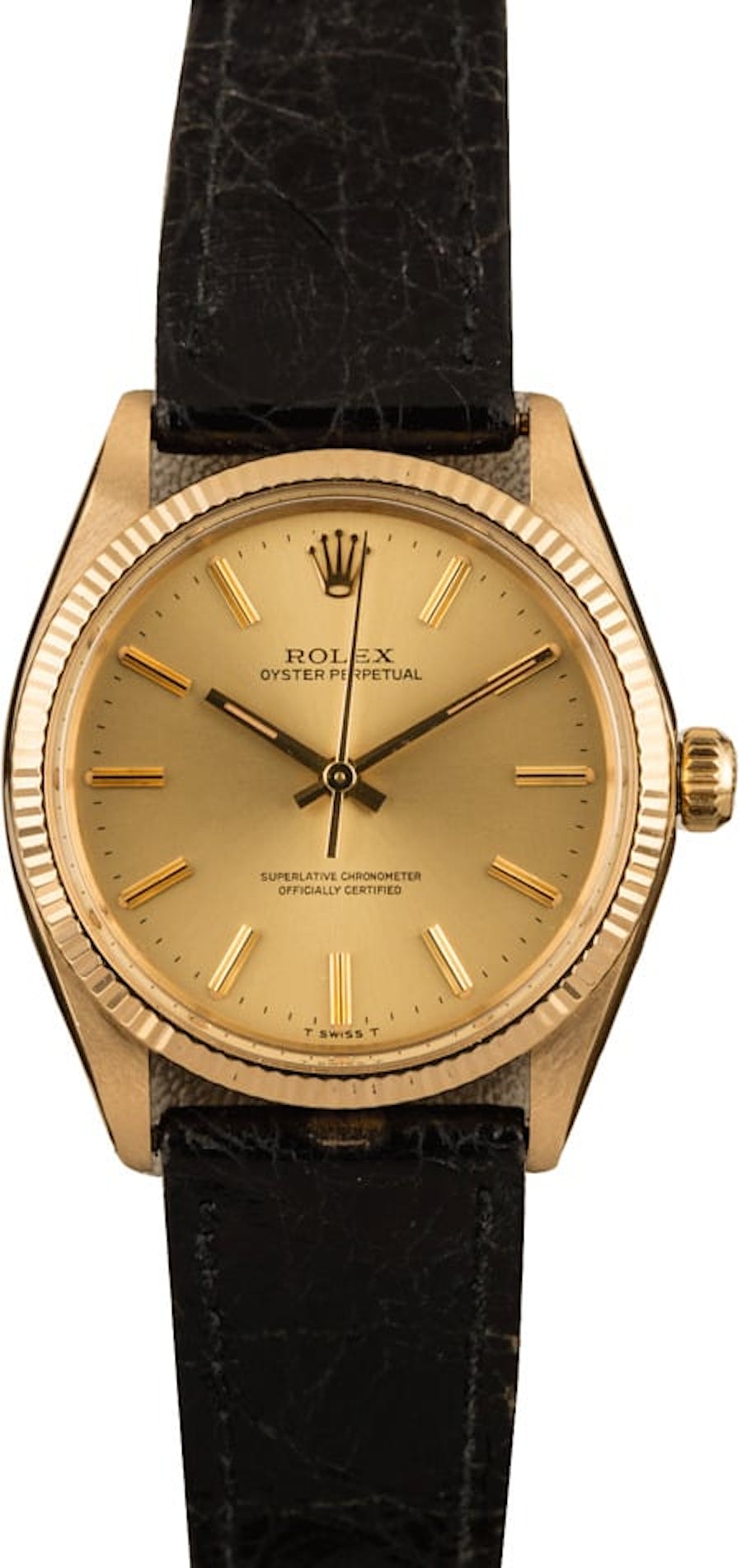 Pre-Owned Rolex Oyster Perpetual 1005 Champagne Dial