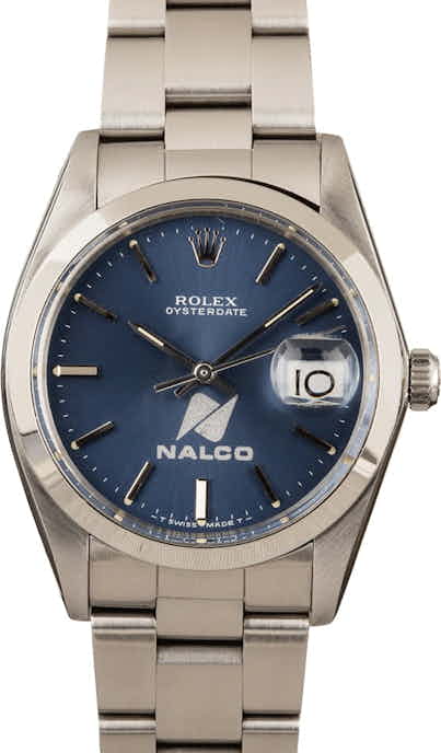 Rolex OysterDate 6694 Blue Nalco Dial