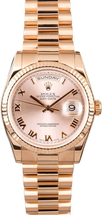 PreOwned Rolex President Day-Date Everose Gold 118235