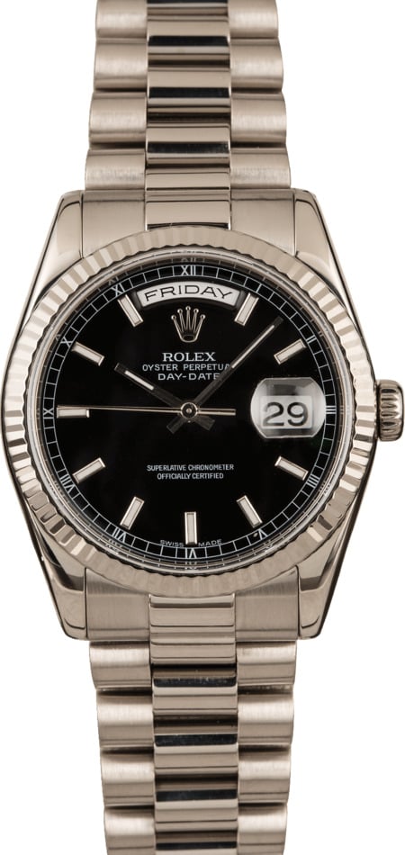 Rolex President 118239 Black Dial