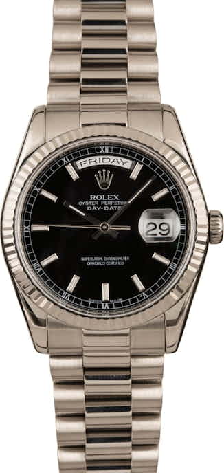 Rolex President 118239 Black Dial