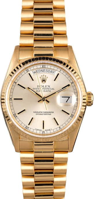 PreOwned Rolex Presidential 18038 Day-Date Yellow Gold