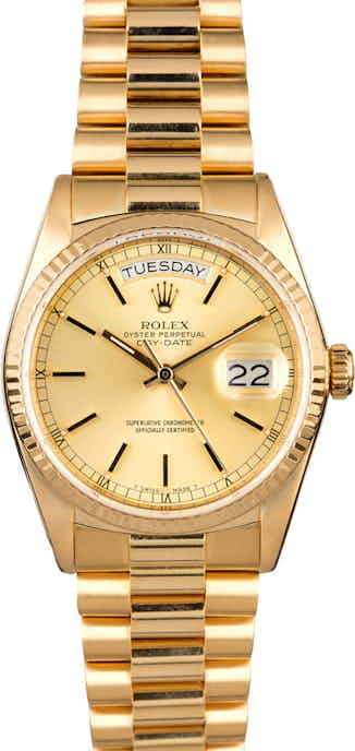 Champagne Dial Rolex President 18038