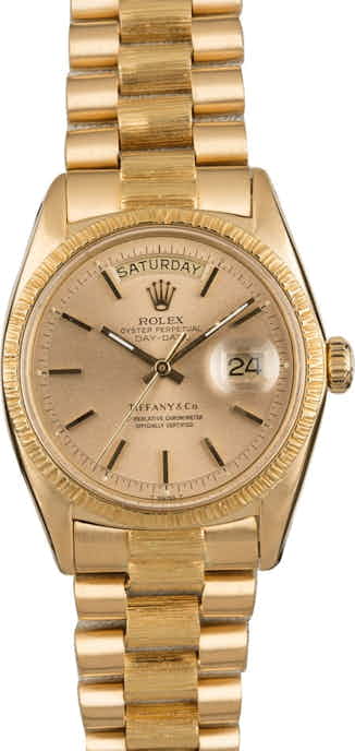 Pre Owned Rolex President 1807 Tiffany & Co Dial
